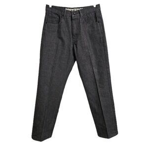 Southpole Jeans Men 34x32 Charcoal Gray Dark Wash Creased Streetwear Denim Pants